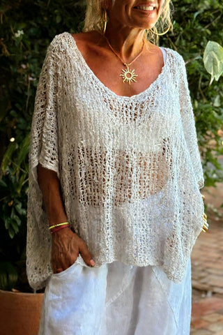 Open-Knit Loose Cover-Up
