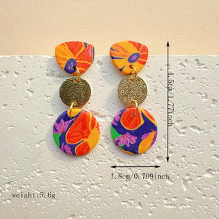 Floral Acrylic Earrings