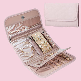 Foldable Travel Jewelry Organizer Roll
