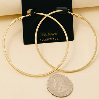 Large Latch Hoop Earrings