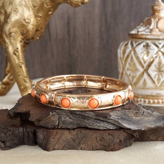 Slim Cabochon Eternity Bangle