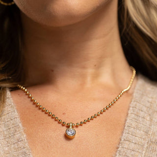 Bold CZ Pendant Necklace