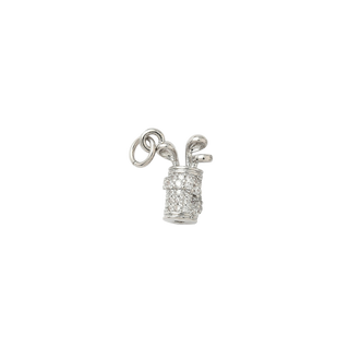 Silver Golf Bag Charm
