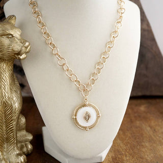 Harbor Light Medallion Pendant Chain Necklace