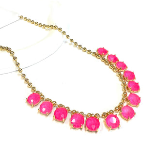 Crystal Glass Bead Dangle Necklace