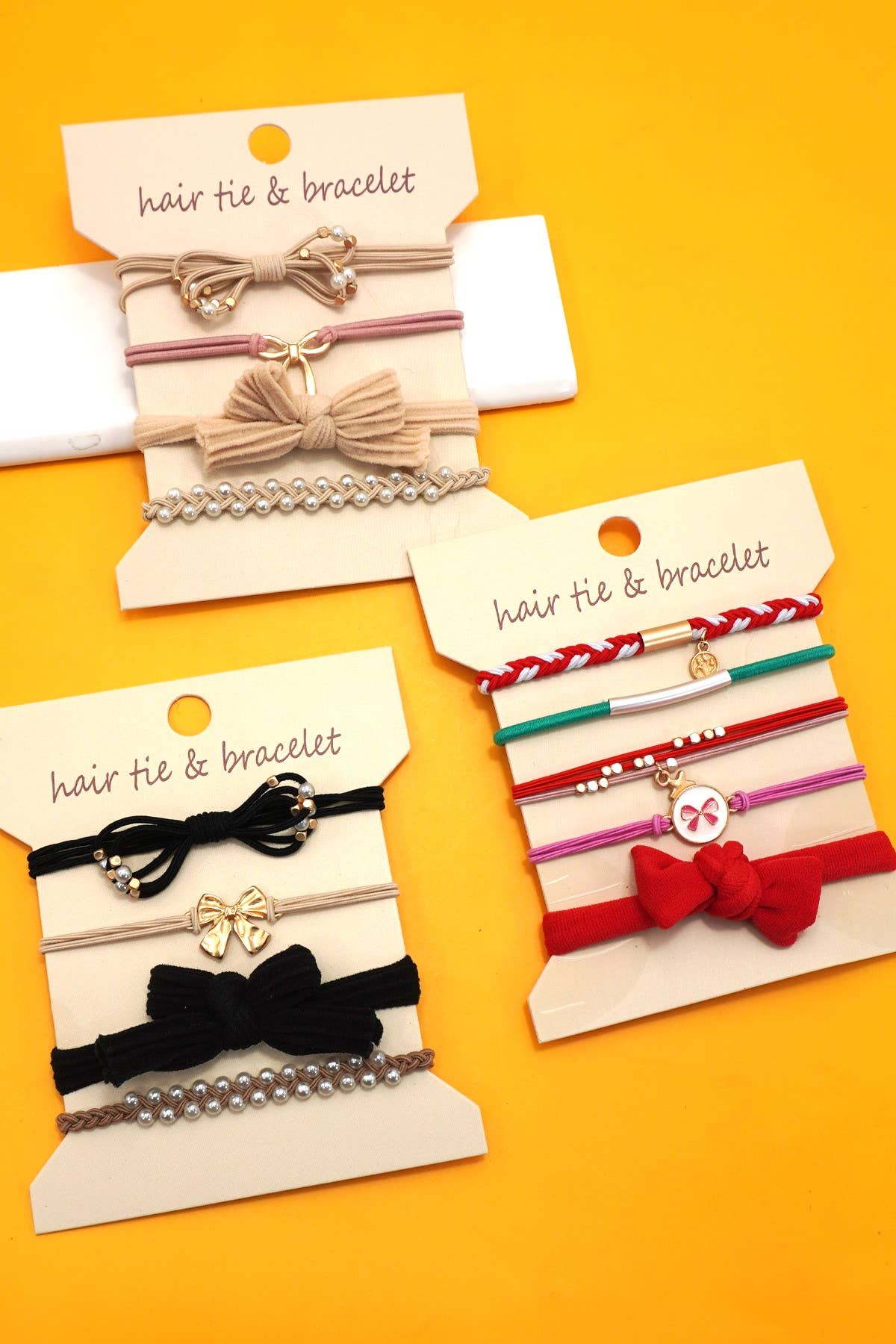 Christmas Bracelet Hair Ties