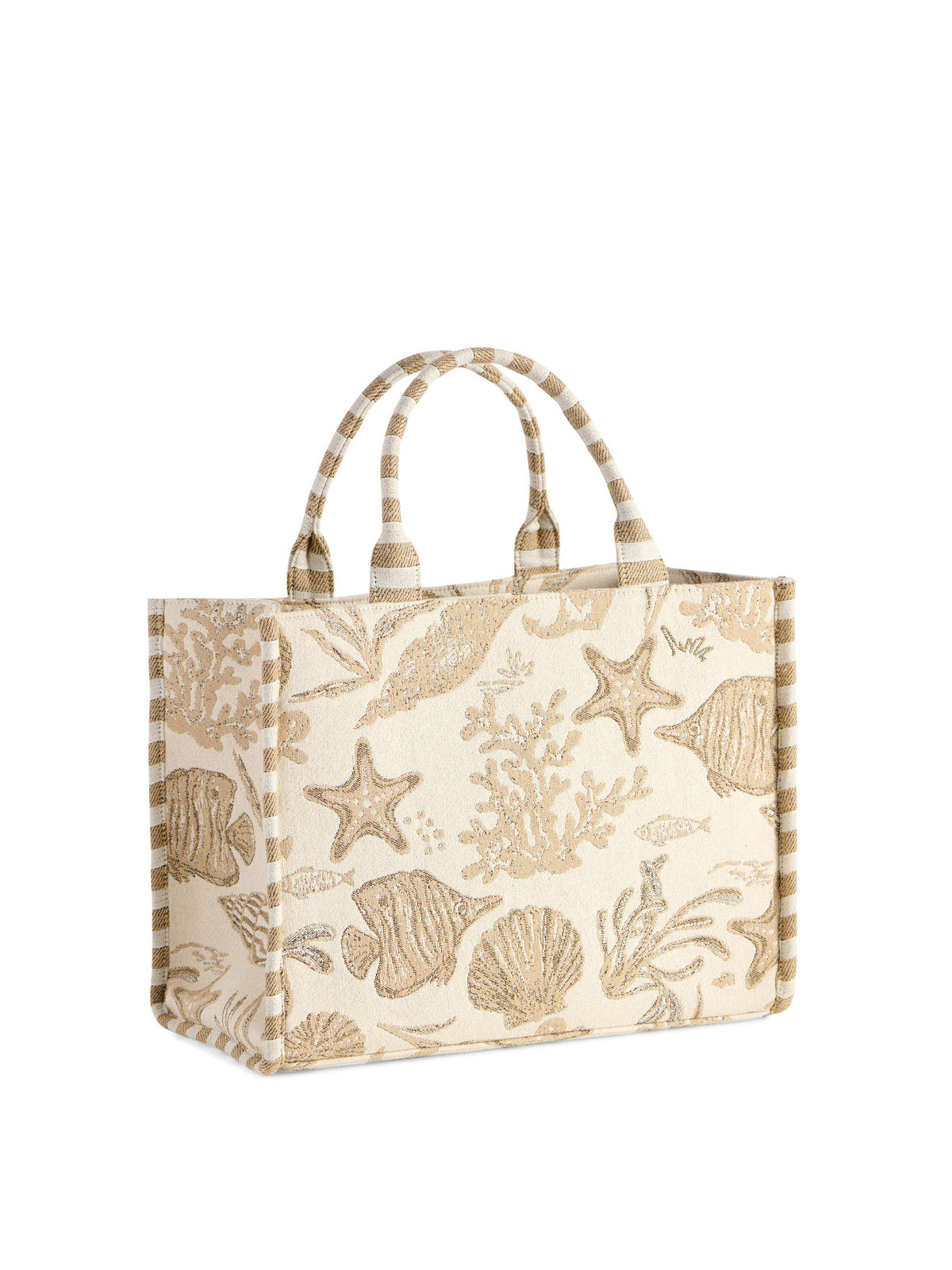 Coastal Jacquard Tote Bag