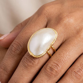 Mother Of Pearl Statement Ring