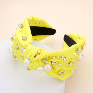 Pearl & Stone Knot Headband