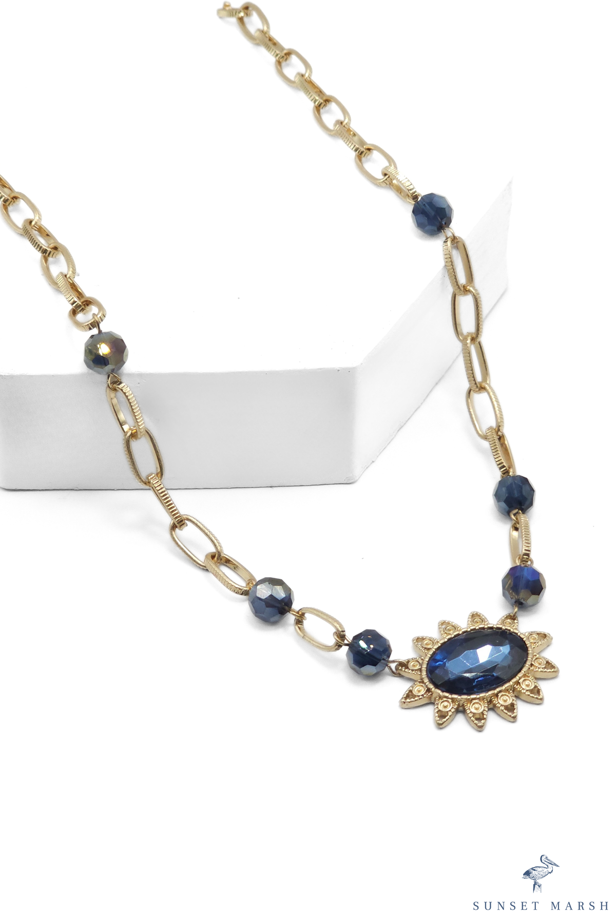 Dustlight Bloom - Blue Necklace