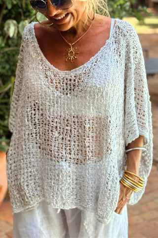 Open-Knit Loose Cover-Up