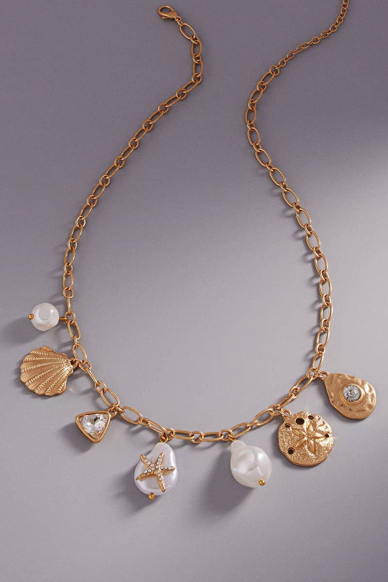 Summer Sea Life Charm Necklace