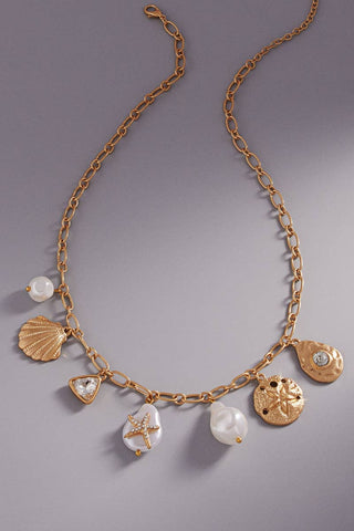 Summer Sea Life Charm Necklace