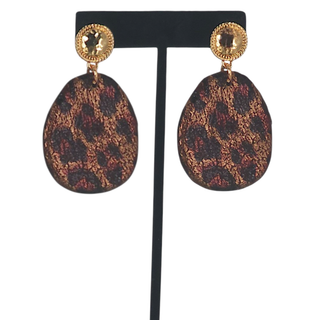 Animal Print Statement Earrings