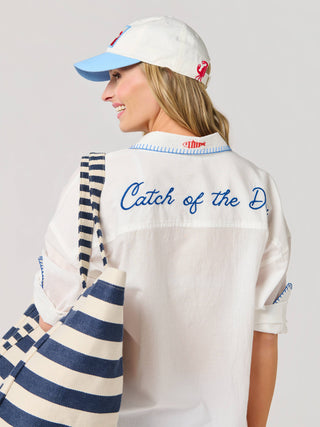 Crab Stamp Ball Cap