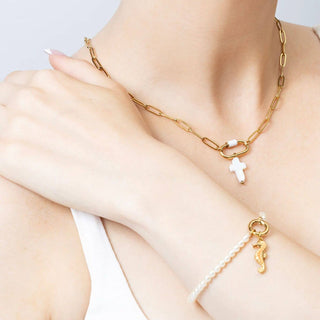 Shell Cross Charm