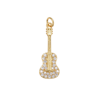 Gold Guitar Charm