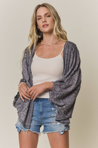 Boho Embroidered Kimono